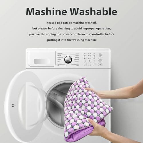 Pasonio Full Weighted Electric Heating Pad for Back Pain, Cramps, Relief - Auto Shut Off - 2.3lb Heat Pad with Moist & Dry Heat Therapy Options - Hot Heated Pad - (XL 12"x24") - PYQ0Z 5