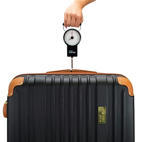 Mechanical Luggage Scale with Tape Measure, Up to 75 Pounds (Orange) - Lift Slowly 5