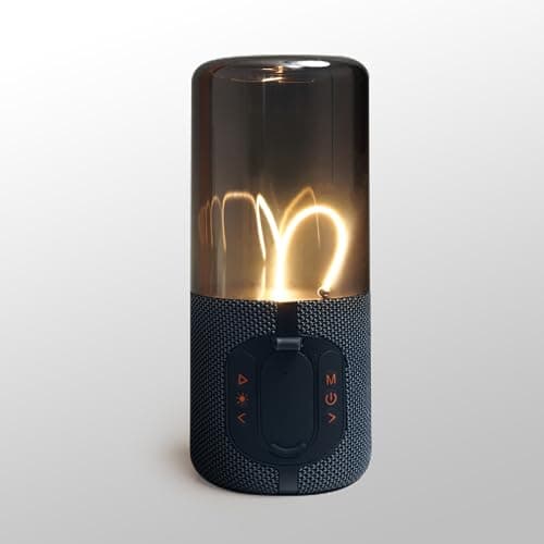 AUGE LIGHT Bluetooth Speaker Lamp, Wireless Bluetooth Speaker with Minimalist Table Lamp, TF-Card Input, Bluetooth 5.3, TWS Paring, for Home Party 7