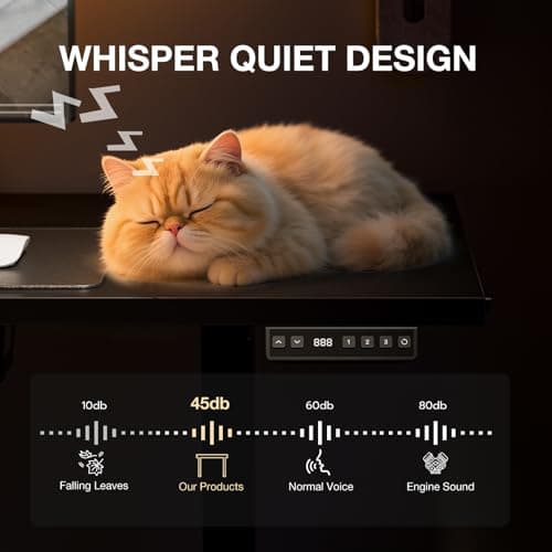 Muvai L Shaped Standing Desk with Cable Management Tray, 59 Inch Height Adjustable Electric Standing Corner Desk, Sit Stand Up Work Table for Home Office, Gaming with Reversible Splice Board, Black 7