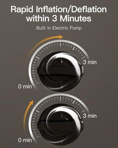 CHILLSUN Queen Air Mattress With Built in Pump, 18" Raised Upgraded Inflatable Mattress Blow up Mattress, Strong Support Puncture Resistant Air Bed for Camping Home&Guests, Colchon Inflable 650lbs Max 5