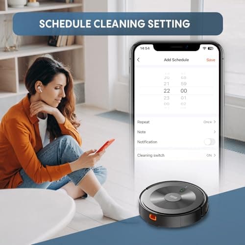 AZQQ Robot Vacuum and Mop:4000Pa 3-in-1 Robotic Vacuum 6