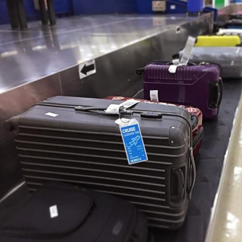 5Pack Cruise Luggage Tags,PVC Holders Fitting for Printing Label Tags, Waterproof with Resealable Zipper & Steel Loops 7