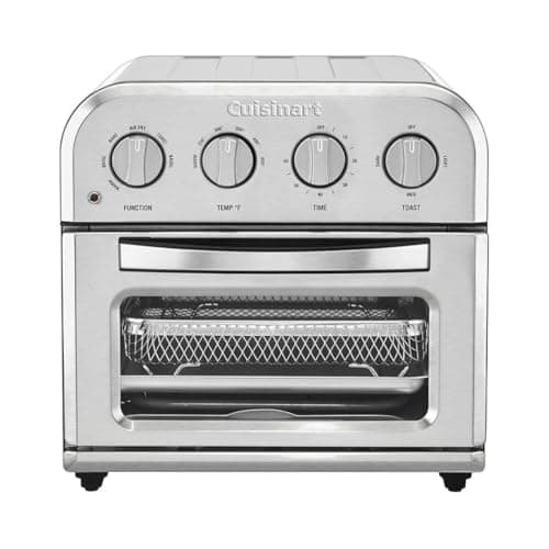 Cuisinart TOA-28 Compact Convection Airfryer Toaster Oven (Stainless Steel, Renewed)