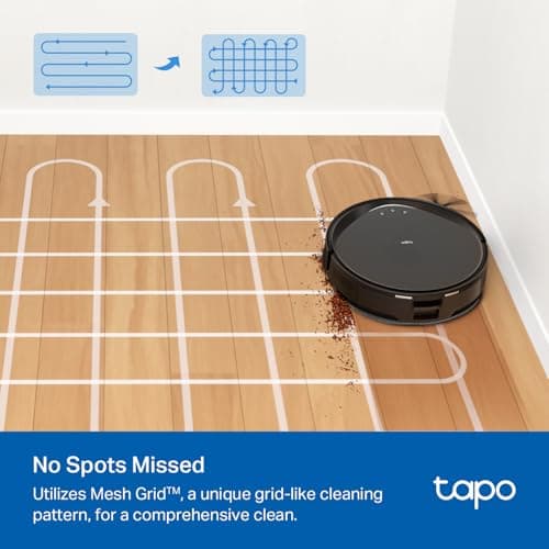 Tapo Ultra-Slim LiDAR Smart Navigation Robot Vacuum and Mop with Self-Emptying Dock, 5300Pa Max, 97%+ Dust Pickup Rate, Self-Charging, Compatible with Alexa & Google Home, RV20 Max Plus 8