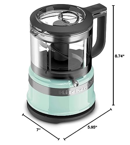 KitchenAid KFC3516IC 3.5 Cup Food Chopper, Ice Blue 5