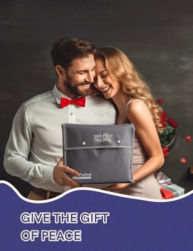 YnM Portable Weighted Lap Blanket for Adults, Perfect for Relaxation, Lounging, Napping, Sleeping & Travel(29x24 Inches, 7 Pounds, Dark Grey) 6