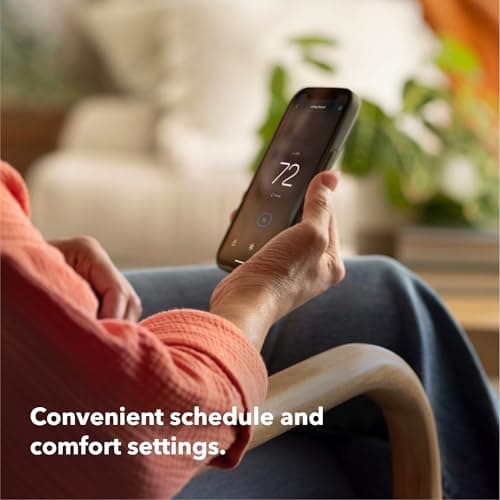 ecobee Smart Thermostat Essential - Energy Star Certified programmable Wi-Fi Thermostat - Works with Siri, Alexa, and Google Assistant 9