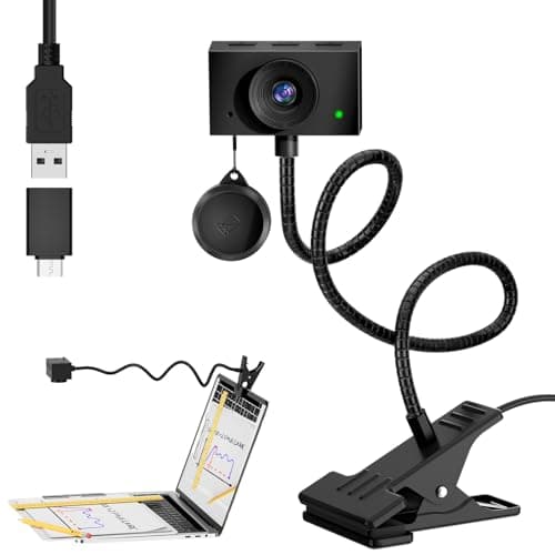 Webcam for PC, 1080P Streaming Camera, Web Camera for Desktop Computer/Laptop Webcam with Microphone, Plug and Play USB Web cam with Bracket, Manual Focus, for Live Streaming, Video Calls, Meetings