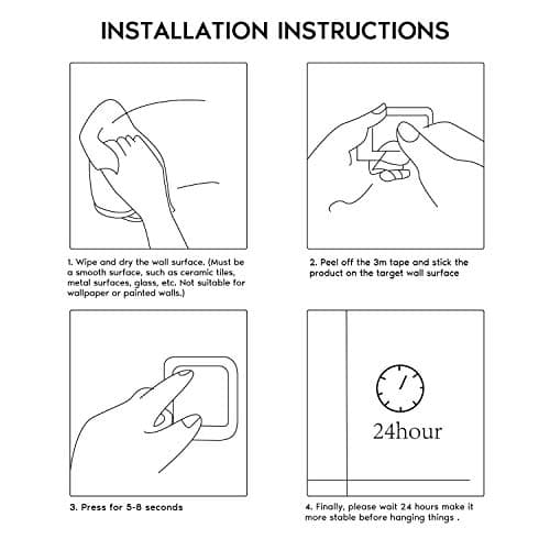 ZUNTO Paper Towel Holder Under Cabinet Self Adhesive Paper Towel Rack (No Drilling), Stainless Steel Wall Mount Paper Towel Holder, Rustproof, Easy Tear 7