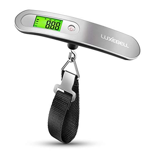 Digital Luggage Scale Vacation Travel Essentials Accessories Gifts for Traveler Portable Suitcase Handheld Weight Scale 110 lbs Hanging Baggage Travel Must Haves
