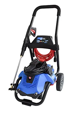 AR Blue Clean BC2N1HSS Electric Pressure Washer-2300 PSI, 1.7 GPM, 13 Amps Quick Connect Accessories, 2 in 1 Detachable Cart, On Board Storage, Portable Pressure Washer, High Pressure, Car, Patio 10