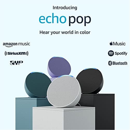 Amazon Echo Pop (newest model), Our smallest speaker, Designed for Alexa+, Fits in any room, Glacier White 12