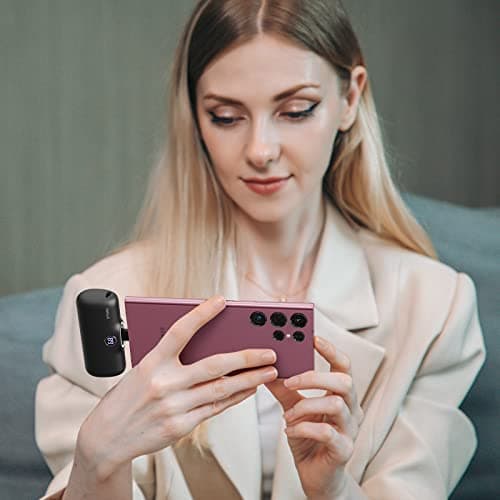 iWALK Small Portable Charger, 4,800mAh 18W PD Fast Charging Power Bank with Built-in USB-C Connector, External Mini Battery Pack for Samsung Galaxy S25/S24/S23, Android, iPhone 15/16/Pro/Max, Black 7