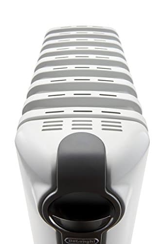 DeLonghi Radia S Oil-Filled Radiator Space Heater, Full Room Quiet 1500W, Adjustable Thermostat, 3 Heat Settings, Digital Timer, ECO Energy Saving Mode, Safety Features, Light Gray, TRRS0715E 12
