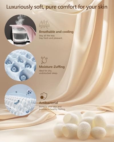 BLSSNZ Silk Sleep Mask for Women - Soft Breathable Organic Natural Mulberry Silk Fabric Blackout Eye Mask for Sleeping with Adjustable Straps No Pressure Eye Mask for Travel Essentials Gifts (Pink) 3