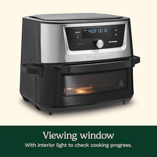 Cuisinart Air Fryer, 9-Quart Basket Stainless Steel Fryer Oven with 6 Presets to Roast, Bake, Broil, Air Fry, Dehydrate and Keep Warm, Dishwasher-Safe Parts, Quick & Easy Meals, AIRX-221, Black 5