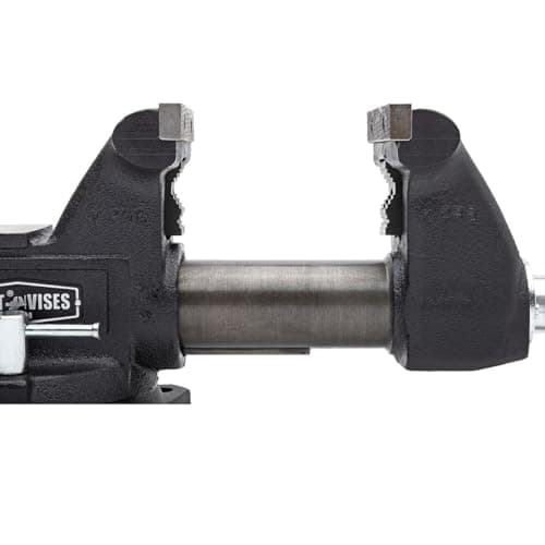 Yost HD450-C Heavy Duty 4-1/2 Inch Mechanics Work Bench Vise | Heavy Duty Woodworking & Metal Work Table with Secure Grip Swivel Base | 60,000 PSI Casting Iron Material with Extra-large Anvil Surface 7