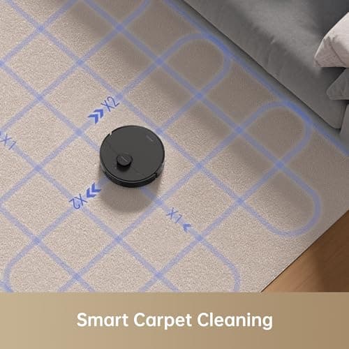 Mova S10 Robot Vacuum Cleaner with 7000Pa Suction, 260 Mins Run Time, Liftable Brush, Self-Charging Robotic Vacuum Cleaner for Home, Pet Hair, Hard Floors, App & Voice Control 7