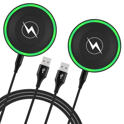 Fast Wireless Phone Charger for Motorola Razr 2024/Edge 2024/G Power 2025/2024/G Stylus 5G,2Pack 15W Android Wireless Charger Station Fast Charging Pad for Samsung S25 Ultra/Z Fold 6/5/S24/S23/S22/S21