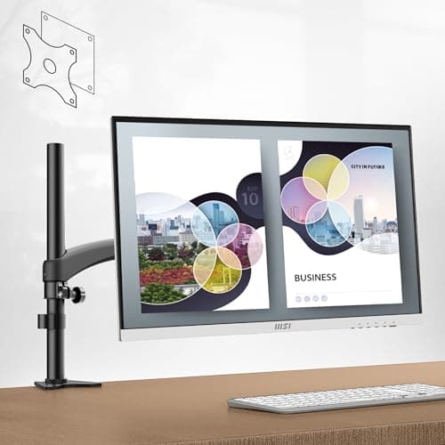 msi Pro MP273AW, 27" Monitor, 1920 x 1080 (FHD), IPS, 100Hz, TUV Certified Eyesight Protection, 4ms, Displayport, HDMI, Tilt, White 5