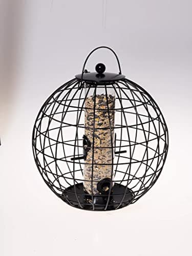 Gardener's Supply Company Globe Cage Bird Feeder | Outdoor Sturdy and Squirrel Proof Hanging Cage | Best for Finches Hummingbirds Nuthatches and Other Small Birds - Holds 3 Cups of Seeds 7