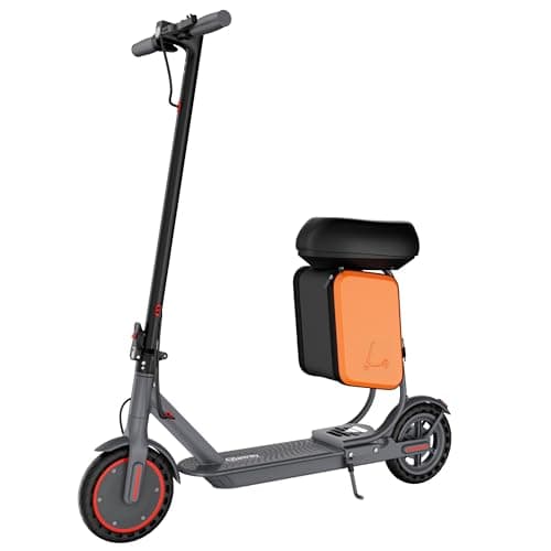 Qlaway 8.5" E Scooter for Adults 19 MPH 350W Motor 187.2WH Battery, Motorized Scooter Up to 15 Miles Range, Foldable, Bearing 265 LBS/APP Control with Seat