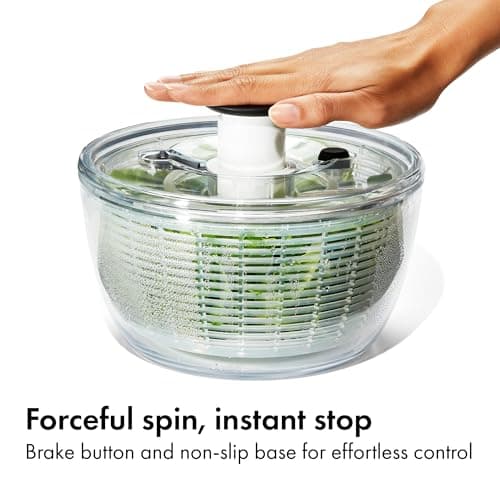 OXO Good Grips Little Salad & Herb Salad Spinner, Fruit Washer and Lettuce Spinner 5