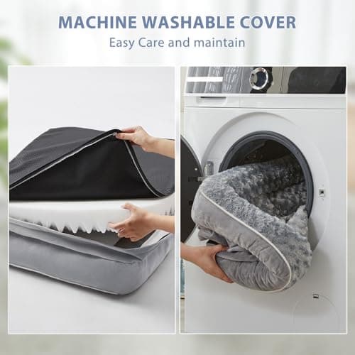 BFPETHOME Orthopedic Dog Bed for Large Dogs-Big Waterproof Sofa Dog Bed with Removable Washable Cover, Washable Pet Bed with Waterproof Lining and Nonskid Bottom,Pet Bed for Large Dogs 6