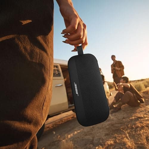 Bose SoundLink Flex Bluetooth Speaker (2nd Gen) - Portable Outdoor Speaker with Hi-Fi Audio, Waterproof and Dustproof, USB-C, Up to 12 Hours Battery Life, Black 6