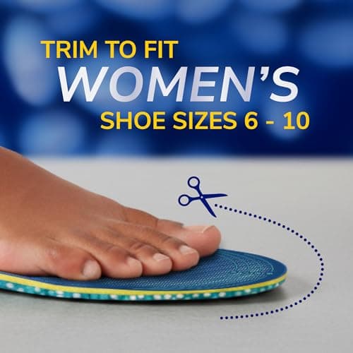 Dr. Scholl's® 24-Hour Energy Multipurpose Insoles, Returns Energy with Every Step, Relieves Foot Pressure & Tired Achy Feet, Memory Foam & Gel Insert, Women's Shoe Size 6-10, 1 Pair 9