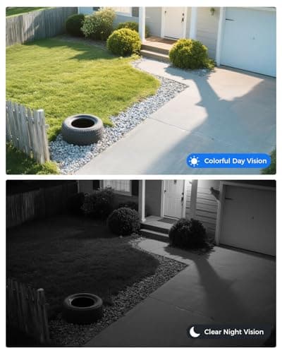 Hiseeu [16CH Expandable] 2.4G/5G Wireless Pro Security Camera System, 10.1" LCD 8MP Monitor, Wired Plug-in Powered 4Pcs 5MP Outdoor Indoor Cameras, One-Way Audio, Waterproof, Motion Detection, 1TB HDD 7