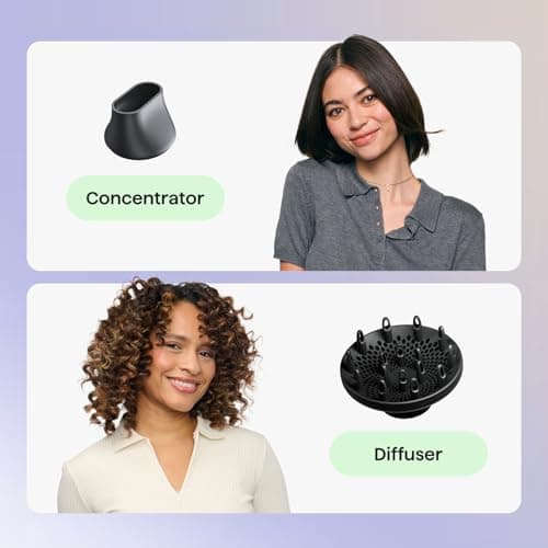 Wavytalk Portable Hair Dryer with Diffuser, Foldable Mini Hair Dryer with Lightweight Design, 1600W Small Hair Blow Dryer with Diffuser for Curly Hair Fast Drying, Rose Pink 5