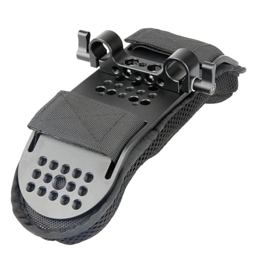 NICEYRIG Steady Shoulder Mount/Shoulder Pad for Video Camcorder Camera DV/DC 15mm Rod Rail Support System DSLR Rig (15mm Railblock)