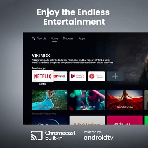 BenQ GP100A | Outdoor 4K supported Portable Projector | 1080p Resolution | 1000 ANSI Lumens | Built-in Netflix, Chromecast, AirPlay & Android TV | Autofocus & Auto 2D Keystone | 20W Speaker 3