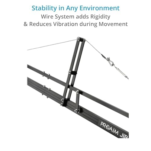 PROAIM 14ft Camera Crane Jib with Stand for Gimbals, Pan-Tilt & Fluid Head. for DSLR Video Cameras up to 8kg / 17.6lb (P-14-JS) 5