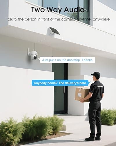 ARCCTV Solar Security Cameras Wireless Outdoor, 4MP 360° View Battery Powered Outdoor Camera, Night Vision with Spotlight, 2-Way Audio, PIR Motion Sensor, 2.4G/5G Dual Band WiFi (2 Pack) 7