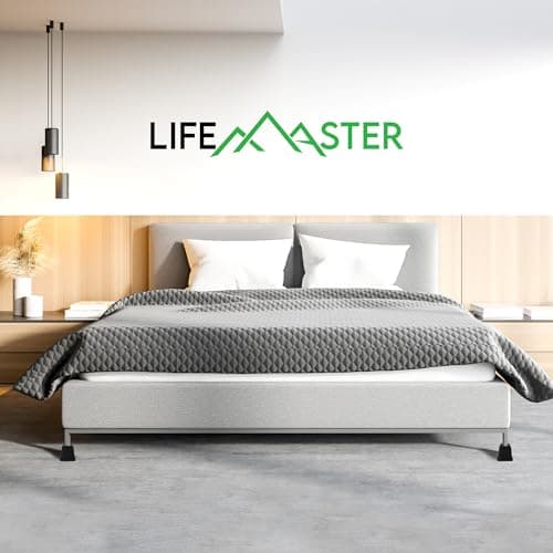 Lifemaster Furniture Riser Set - 4 Pieces Non-Slip Design Furniture Leg Riser fits with Bed, Chair, Table, Sofa, Desk, and Couches - Black 8