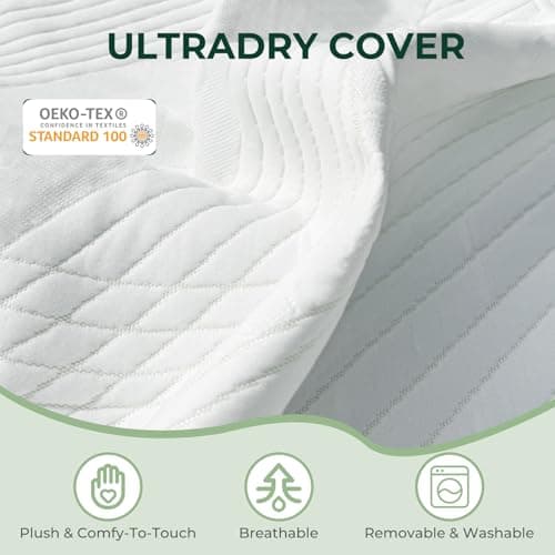 3 Inch Queen Firm Mattress Topper, Extra Firm Memory Foam Bed Topper for Pain Relief, Cooling Gel-Infused & Removable Cover, CertiPUR-US & Oeko-Tex Certified 6