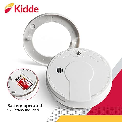 Kidde Smoke Detector, 9-Volt Battery Operated, Ionization Smoke Alarm, Battery Included 10