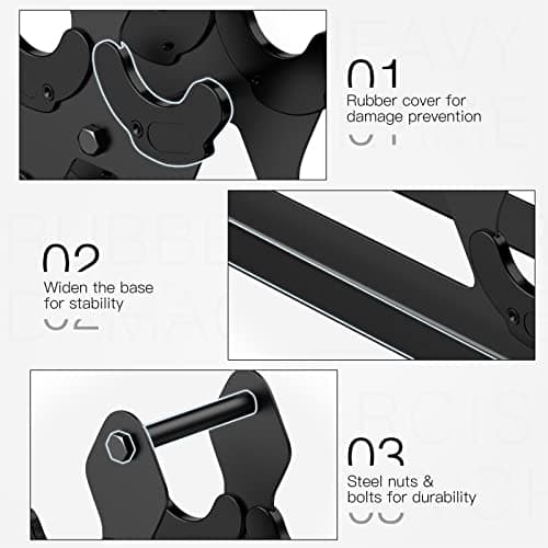 3 Tier Weight Rack for Dumbbells - Compact Weight Holder Small Dumbbell Rack Stand Only Works for Dumbbells 1-15 LBS, Metal Weights Organizer Designed for Child Women Home Gym Exercise 5