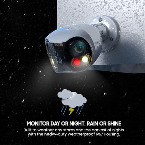 Amcrest Dual-Lens 4K (8MP) Outdoor Security POE Camera, 2 x 4MP Lenses PoE AI Bullet IP Camera, 65ft Night Color, Face Detection, Panoramic 180° FOV, 4K@15fps IP8M-DLB2998EW-AI (White) 7