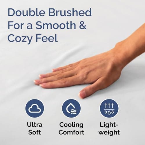 Full Fitted Bed Sheet - Bottom Single Fitted Sheet Only - Ultra-Soft Hotel Luxury Bedding w/ 8-16 Inch Deep Pockets - Breathable, Cooling & Wrinkle Free - Easy-Care, Fade & Shrink Resistant - White 5