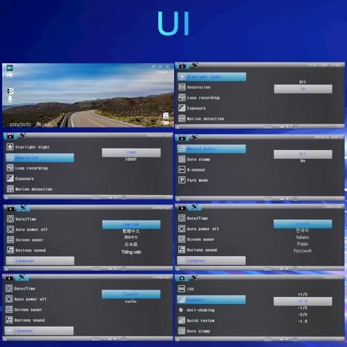 Front and Inside Dual Dash Cam for Cars with 64GB Card, 3.16 inch IPS Screen 1080P Dash Camera for Cars Infrared Night Vision,Loop Recording,G-Sensor,24H Park Monitor,Wide Angle Inside Car Camera 8