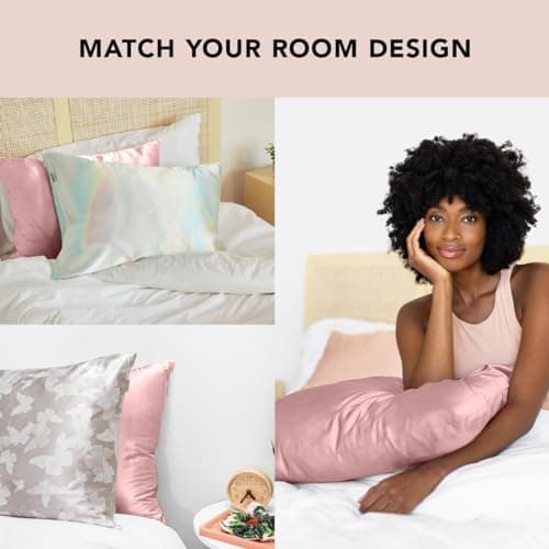 Kitsch Satin Pillowcase - Aura, 2pc & Satin Heatless Curling Set with Discount 5