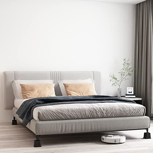 Ahasolid Bed Risers 3 Inch Heavy Duty, Furniture Risers for Bed Frame, Couch, Desk, Chair, Lifts Up to 1,500 lb, Set of 8, Black 5