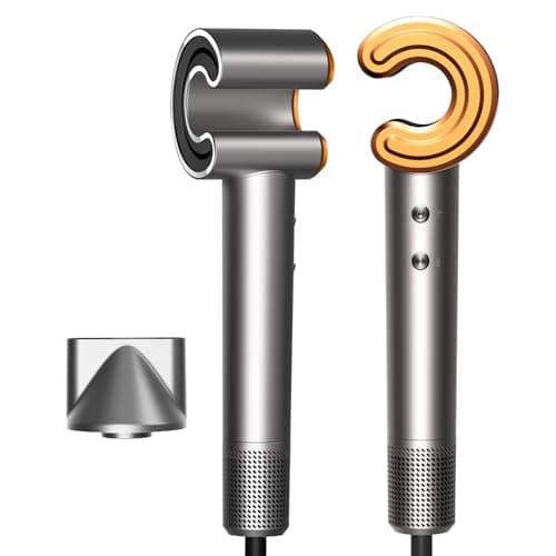 Feyluny Hair Dryer for Women - 110,000 RPM High-Speed Brushless Motor, Plasma Tech, Quick Dry in 5 Mins, 346g Lightweight & Portable Hair Blow Dryer, No Heat Damage, Smart Temp Control - Nickel Copper