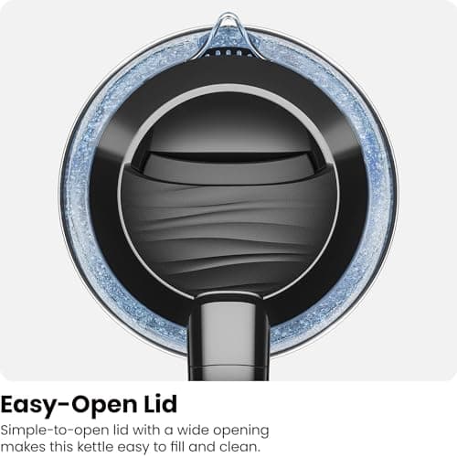 Chefman 1.7 Liter Electric Glass Tea Kettle, Fast Hot Water Boiler, One Touch Operation, Boils 7 Cups, Swivel Base & Cordless Pouring, Auto Shut-Off 6