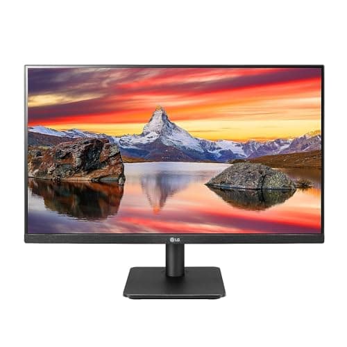LG FHD (1920 x 1080) 24 Inch Computer Monitor, IPS, AMD FreeSync, 3-Side Borderless Design, 75Hz, 5ms, Reader Mode, Smart Energy Saving, OnScreen Control, HDMI, D-Sub, 24MP400-B, Black