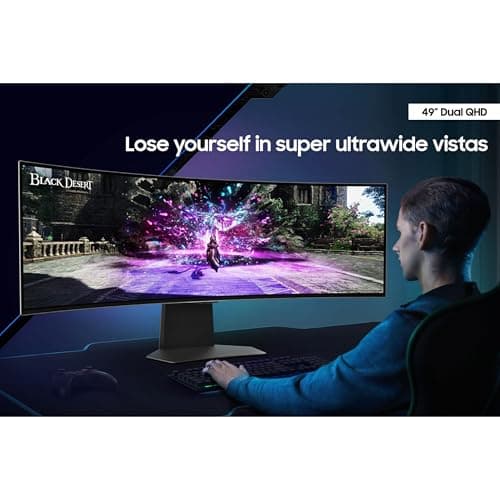 Samsung 49" Odyssey OLED G9 (G95SC) Curved Smart Gaming Monitor, QD-OLED, 240Hz, 0.03ms, FreeSync Premium Pro, G-Sync Compatible, Dual QHD, Neo Quantum Processor, LS49CG954SNXZA 6